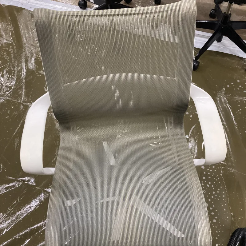 千葉県柏市 Herman Miller OAチェアのオフィスチェアクリーニング前（主な汚れ: くすみ）